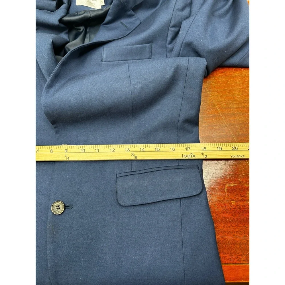 Shades of‎ Grey Micah Cohen Blazer Men's Small Navy Wool Blend Tailored Modern